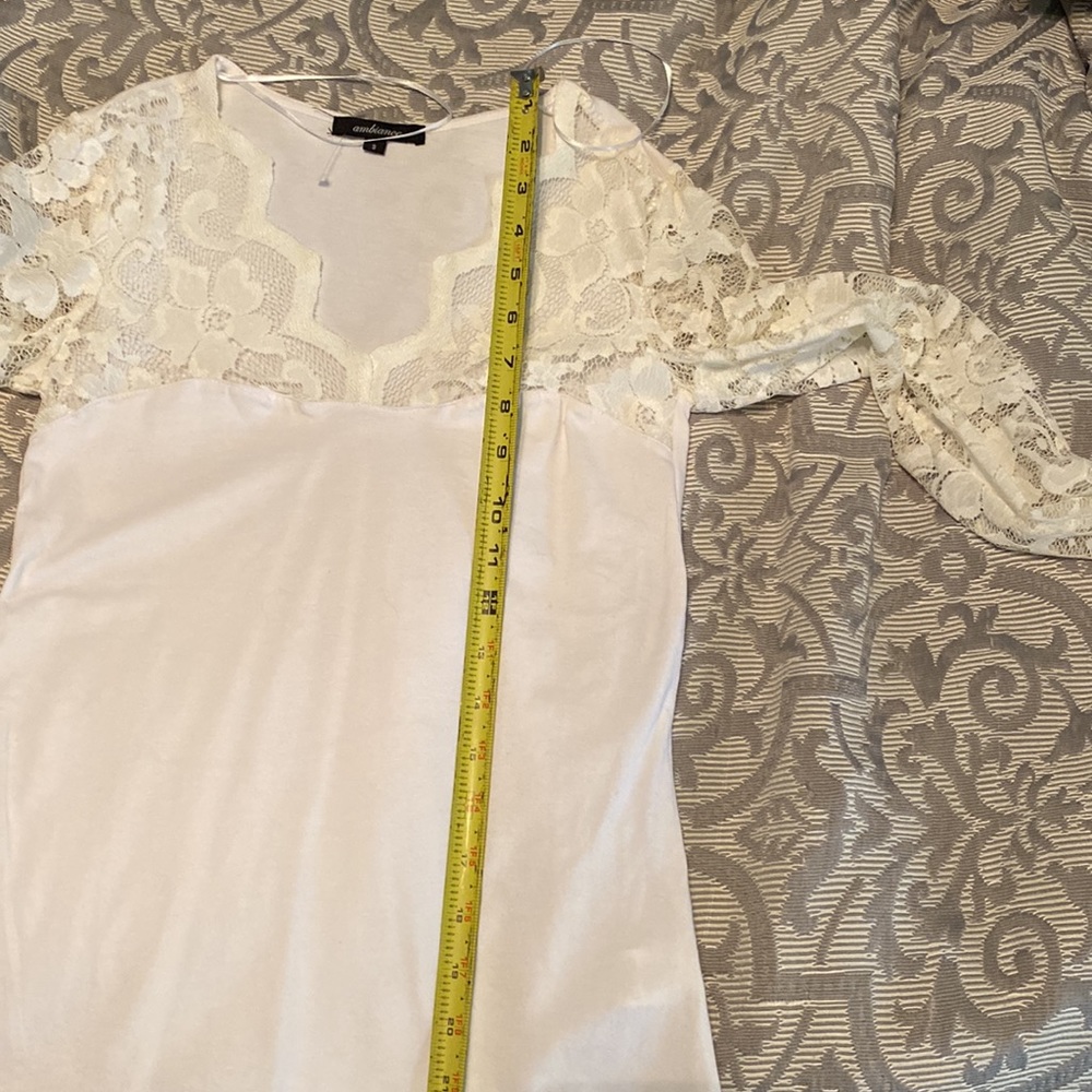 Lacey white long sleeve shirt - Picture 11 of 14